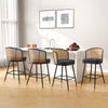 Lagrein bar stool, Black Jaen Leather/Counter Height
