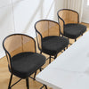 Lagrein bar stool, Black Sacy Fabric/Bar Height