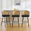 Lagrein bar stool, Black Sacy Fabric/Bar Height