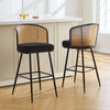 Lagrein bar stool, Black Sacy Fabric/Bar Height