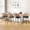 Lagrein bar stool, Black Sacy Fabric/Counter Height