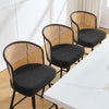 Lagrein bar stool, Black Sacy Fabric/Counter Height