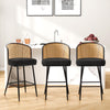 Lagrein bar stool, Black Sacy Fabric/Counter Height