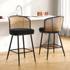 Lagrein bar stool, Black Sacy Fabric/Counter Height