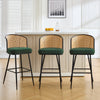Lagrein bar stool, Green Sacy Fabric/Bar Height