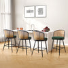 Lagrein bar stool, Green Sacy Fabric/Counter Height