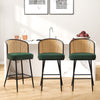 Lagrein bar stool, Green Sacy Fabric/Counter Height