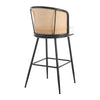Lagrein bar stool, White Hans Leather/Bar Height