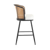 Lagrein bar stool, White Hans Leather/Counter Height