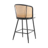 Lagrein bar stool, White Hans Leather/Counter Height