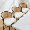 Lagrein bar stool, White Sacy Fabric/Bar Height