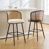 Lagrein bar stool, White Sacy Fabric/Bar Height