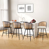 Lagrein bar stool, White Sacy Fabric/Counter Height