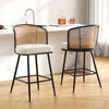 Lagrein bar stool, White Sacy Fabric/Counter Height