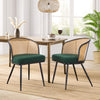 Lagrein Dining Chair in Green Sacy Fabric