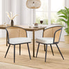 Lagrein Dining Chair in White Hans Leather