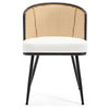Lagrein Dining Chair in White Hans Leather
