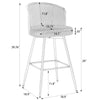 Lagrein II bar stool bar height dimensions