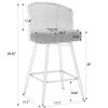 Lagrein II bar stool counter height dimensions