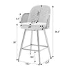 Lagrein III counter stool dimensions