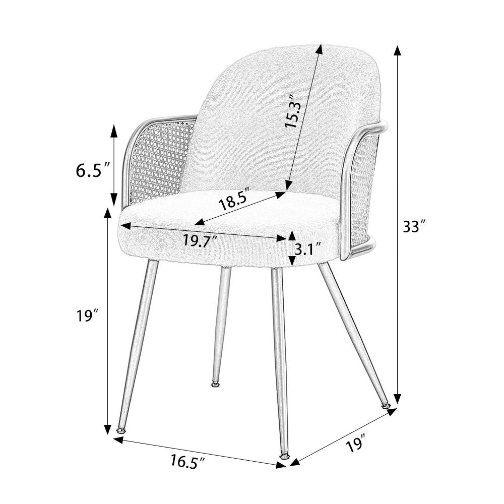 Lagrein III dining chair dimensions