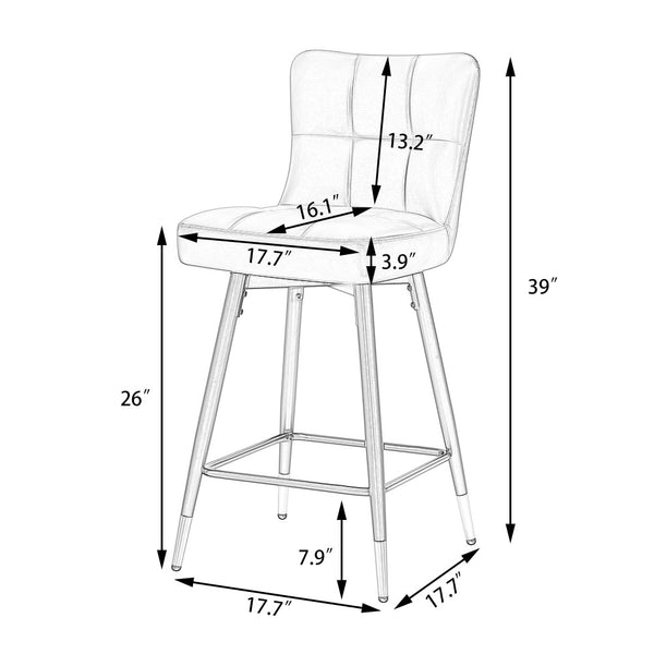 Light Lager counter stool dimensions