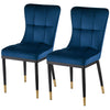 Light Lager dining chair, Blue-Velvet, 18 1/2"