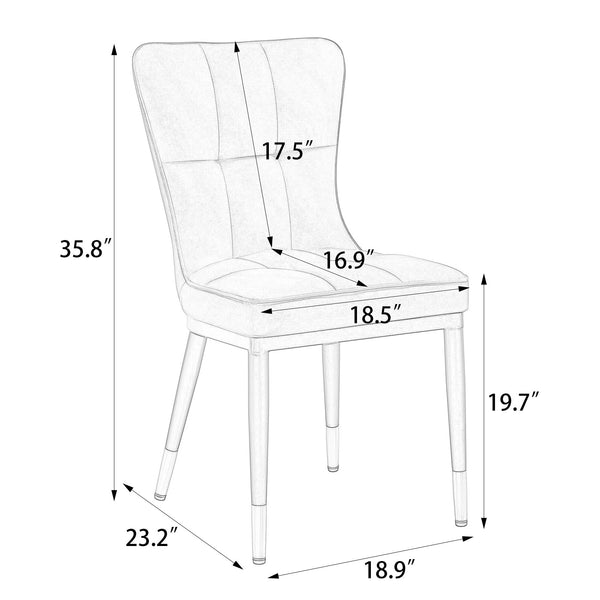 Light Lager dining chair dimensions