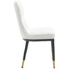 Light Lager Dining Chair in White Jaen Leather