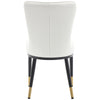 Light Lager Dining Chair in White Jaen Leather