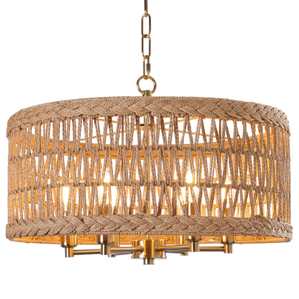 Lipovina chandelier light, Brass