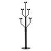 Lonzo Coat Rack in Black Finish, Black Marble Base