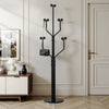Lonzo Coat Rack in Black Finish, Black Marble Base