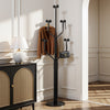 Lonzo Coat Rack in Black Finish, Black Marble Base