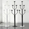 Lonzo Coat Rack in Black Finish, White Marble Base