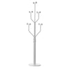 Lonzo Coat Rack in White Finish, White Marble Base