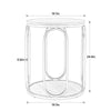 Machin side table dimensions