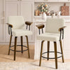 Malvasia Counter Stool in Beige Fiano Fabric