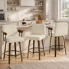 Malvasia Counter Stool in Beige Fiano Fabric