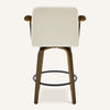 Malvasia Counter Stool in Beige Fiano Fabric