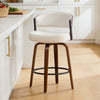 Malvina Counter Stool in Beige Grzi Fabric