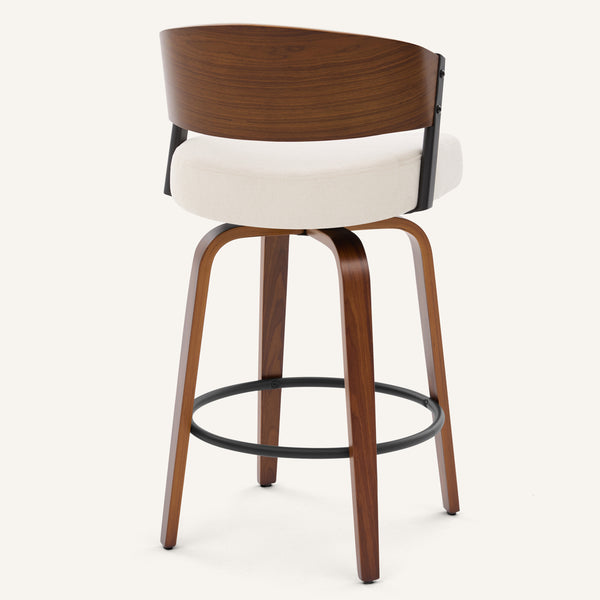 Malvina Counter Stool in Beige Grzi Fabric
