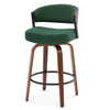 Malvina Counter Stool in Green Grzi Fabric