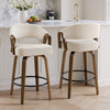 Malvina II Counter Stool in Beige Grzi Fabric