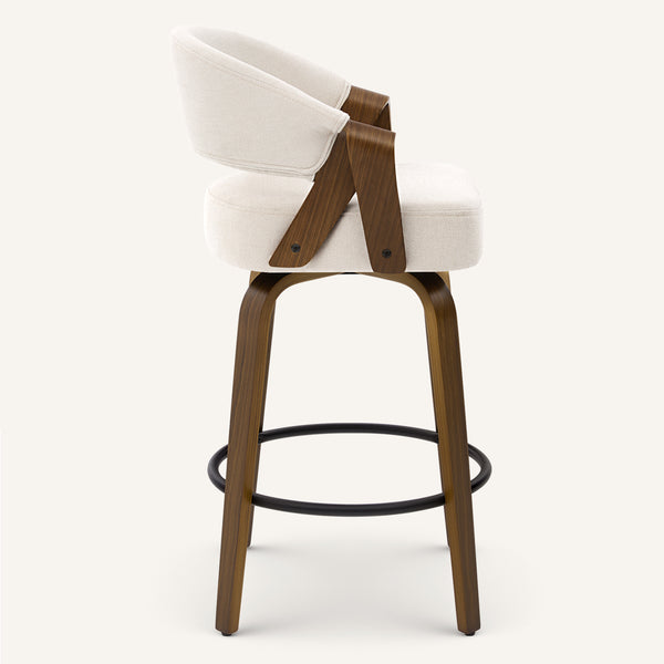 Malvina II Counter Stool in Beige Grzi Fabric
