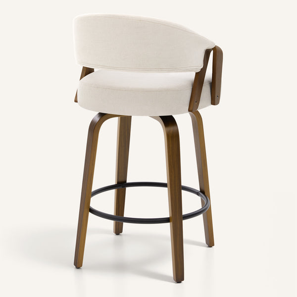 Malvina II Counter Stool in Beige Grzi Fabric