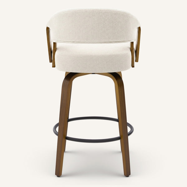 Malvina II Counter Stool in Beige Grzi Fabric