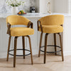 Malvina II Counter Stool in Yellow Silencio Fabric