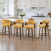 Malvina II Counter Stool in Yellow Silencio Fabric