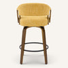 Malvina II Counter Stool in Yellow Silencio Fabric